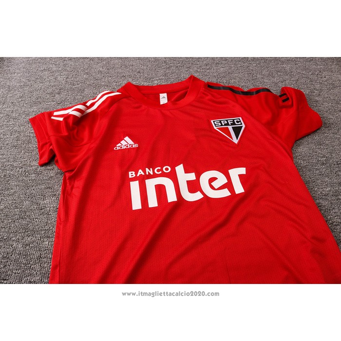 Tuta da Track Sao Paulo Manica Corta 2020 2021 Rosso